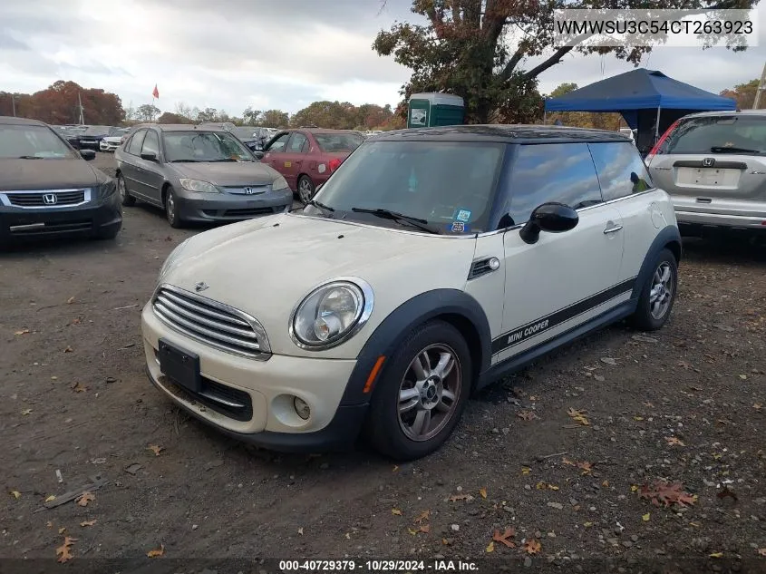 2012 Mini Cooper VIN: WMWSU3C54CT263923 Lot: 40729379