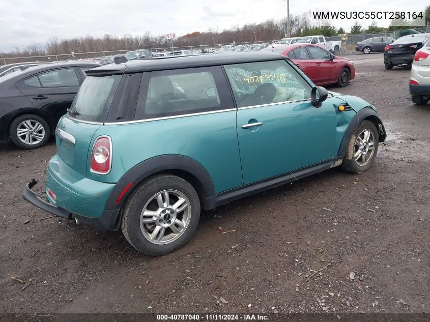 2012 Mini Cooper VIN: WMWSU3C55CT258164 Lot: 40787040