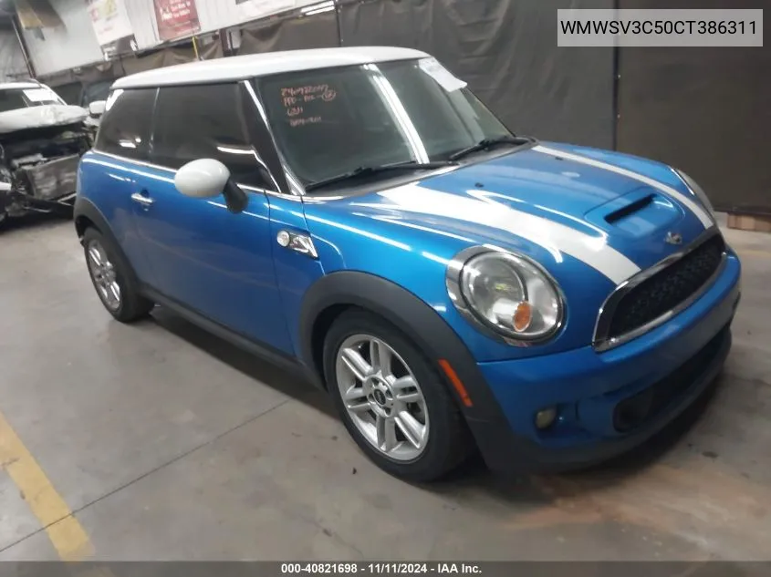 2012 Mini Cooper S VIN: WMWSV3C50CT386311 Lot: 40821698