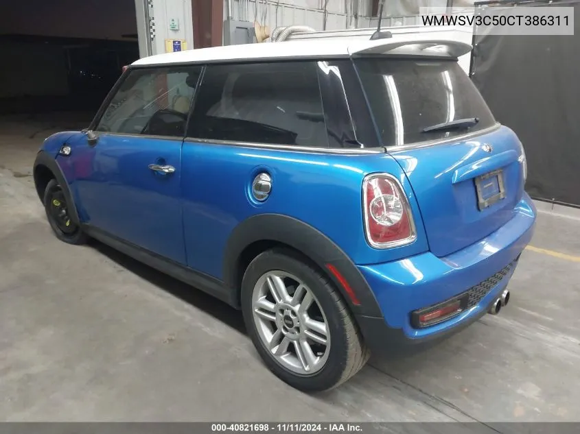 2012 Mini Cooper S VIN: WMWSV3C50CT386311 Lot: 40821698