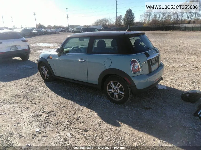 2012 Mini Cooper VIN: WMWSU3C53CT255036 Lot: 40842894