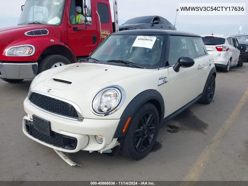 2012 Mini Cooper S VIN: WMWSV3C54CTY17636 Lot: 40868036