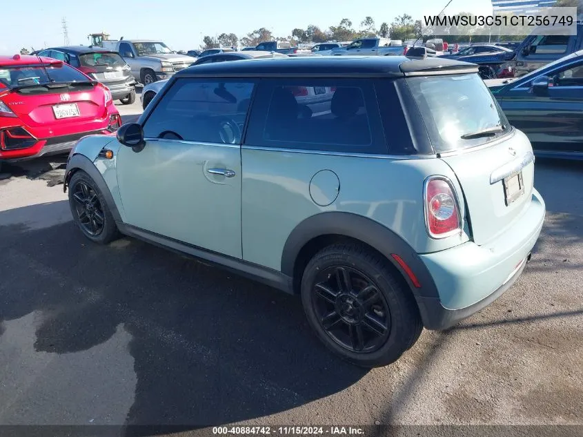 2012 Mini Cooper VIN: WMWSU3C51CT256749 Lot: 40884742