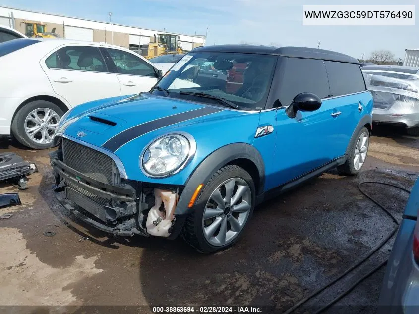 WMWZG3C59DT576490 2013 Mini Cooper S Clubman