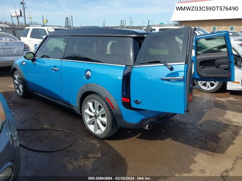 WMWZG3C59DT576490 2013 Mini Cooper S Clubman