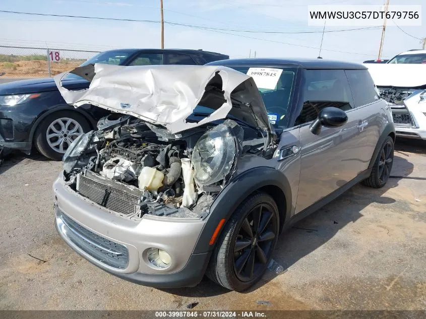 2013 Mini Hardtop Cooper VIN: WMWSU3C57DT679756 Lot: 39987845