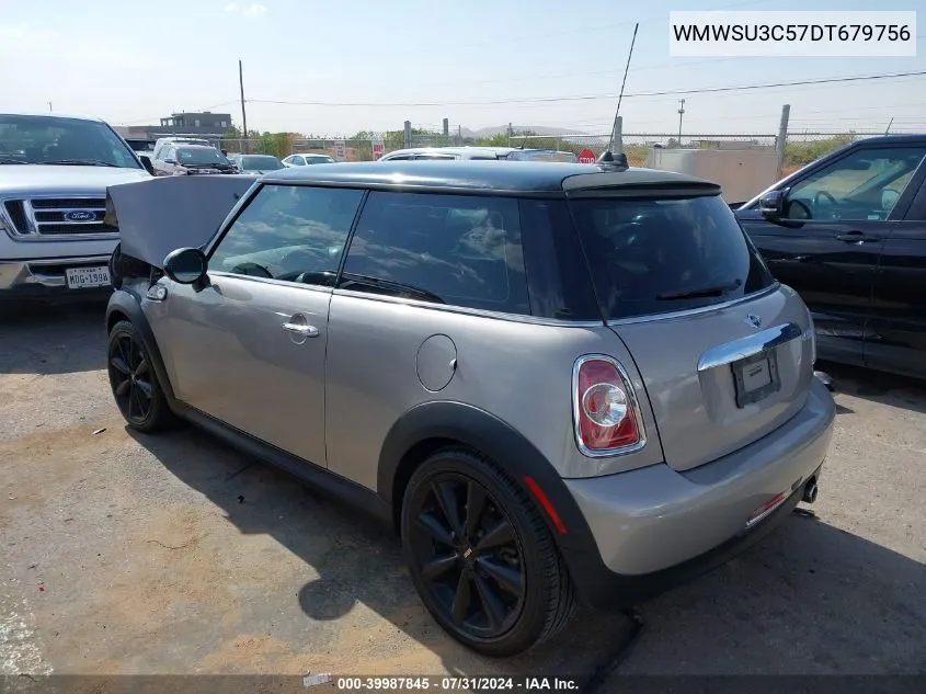 2013 Mini Hardtop Cooper VIN: WMWSU3C57DT679756 Lot: 39987845