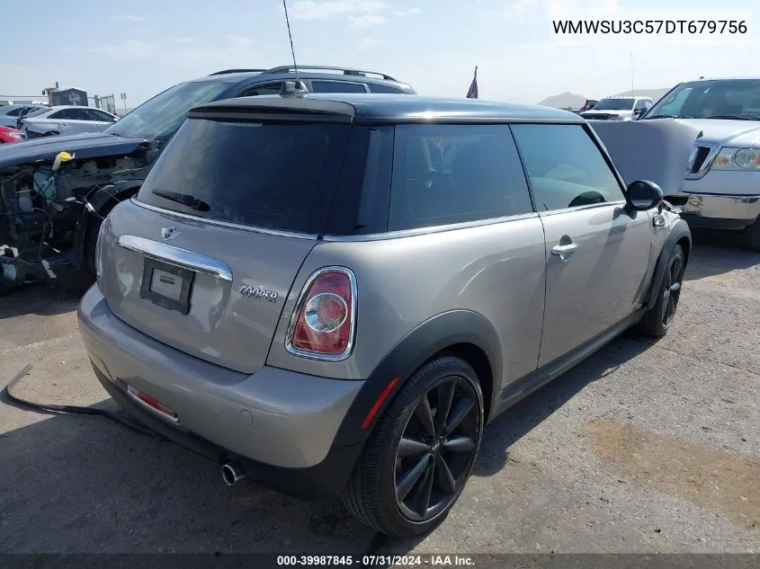 2013 Mini Hardtop Cooper VIN: WMWSU3C57DT679756 Lot: 39987845