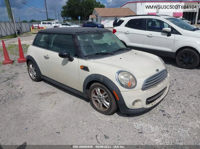 2013 Mini Hardtop Cooper VIN: WMWSU3C50DT684104 Lot: 40068509