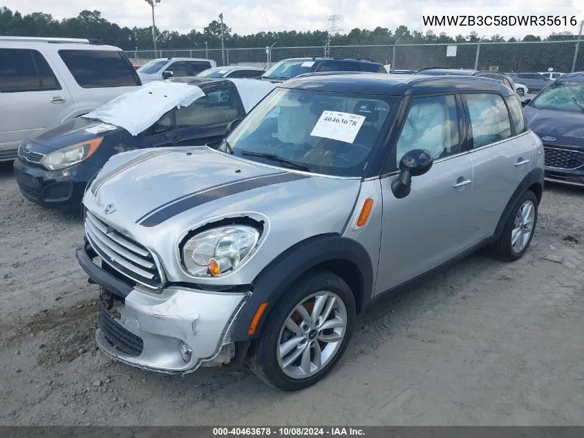 2013 Mini Cooper Countryman VIN: WMWZB3C58DWR35616 Lot: 40463678