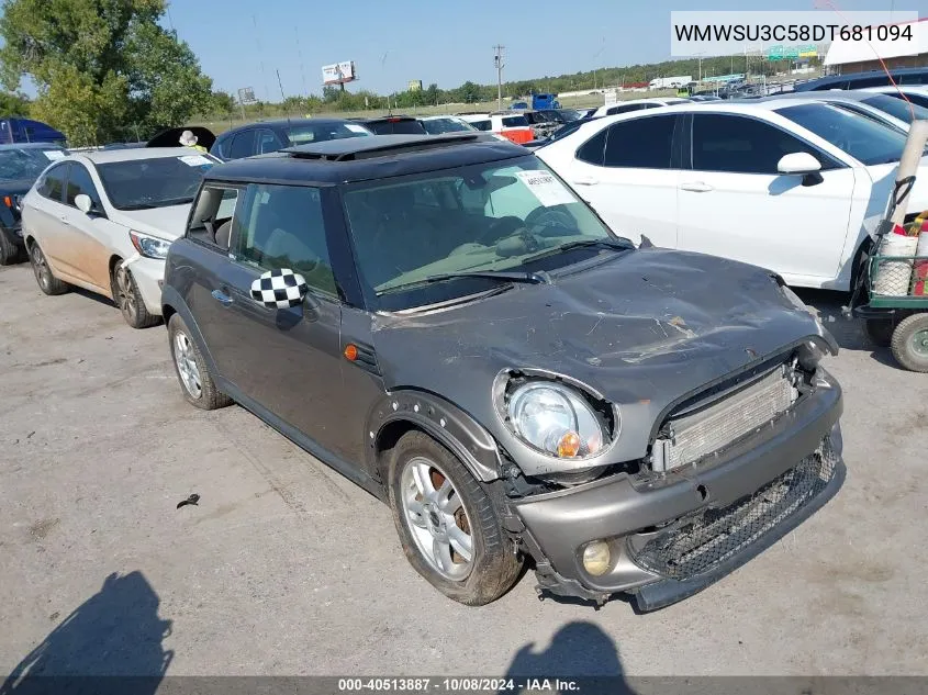 WMWSU3C58DT681094 2013 Mini Hardtop Cooper