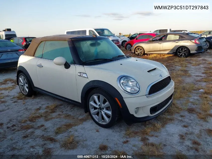 2013 Mini Convertible Cooper S VIN: WMWZP3C51DT297843 Lot: 40671313