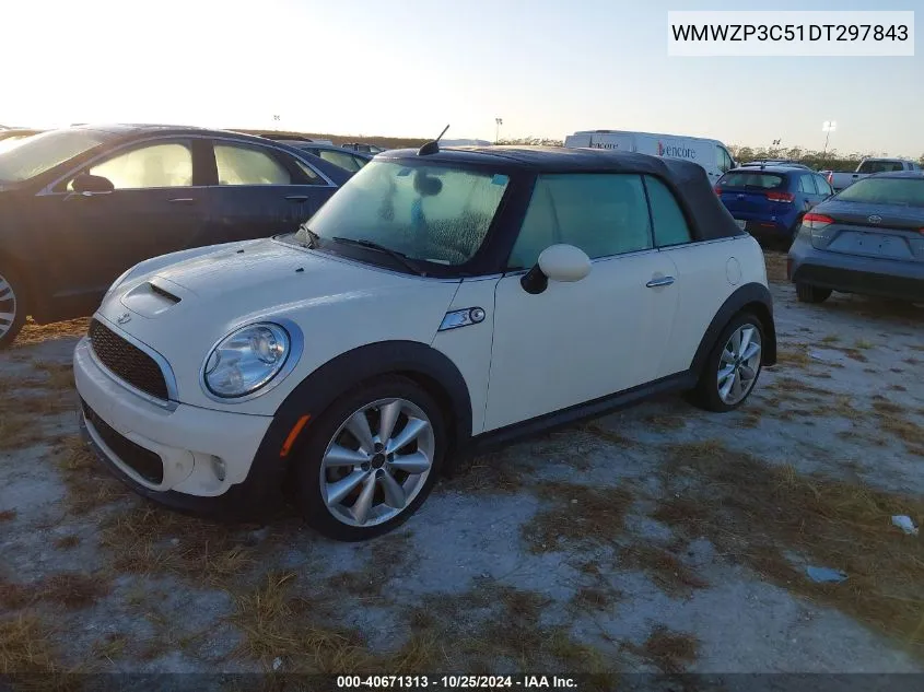 2013 Mini Convertible Cooper S VIN: WMWZP3C51DT297843 Lot: 40671313