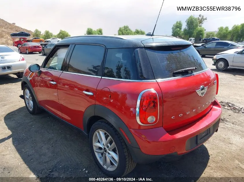 2014 Mini Cooper Countryman VIN: WMWZB3C55EWR38796 Lot: 40264136