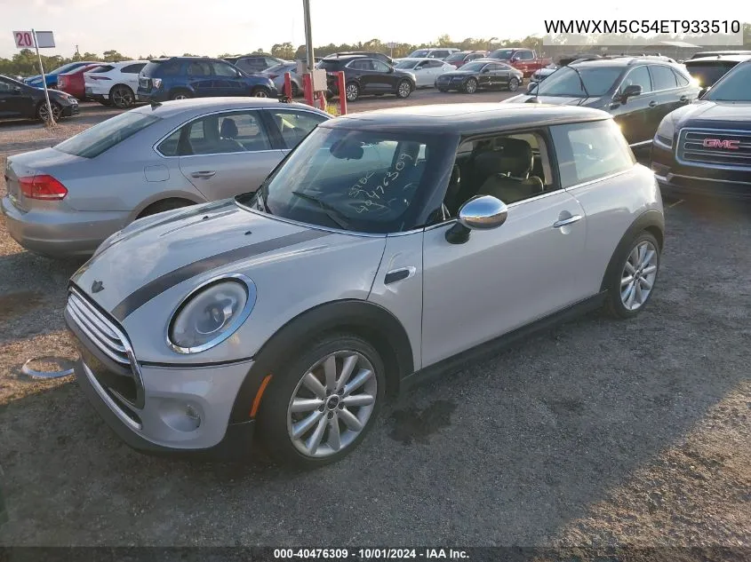 2014 Mini Hardtop Cooper VIN: WMWXM5C54ET933510 Lot: 40476309