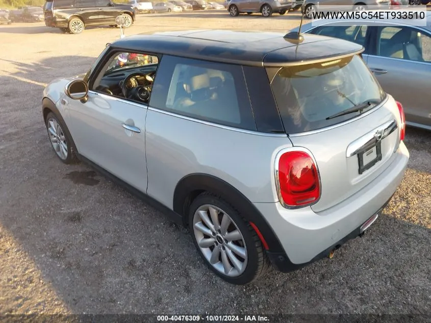 2014 Mini Hardtop Cooper VIN: WMWXM5C54ET933510 Lot: 40476309