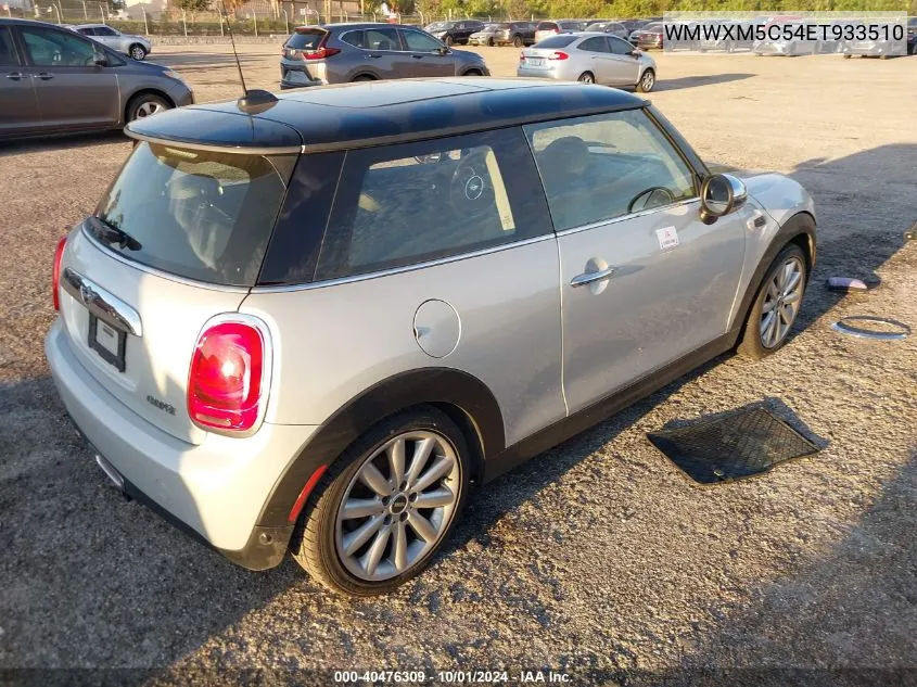 2014 Mini Hardtop Cooper VIN: WMWXM5C54ET933510 Lot: 40476309