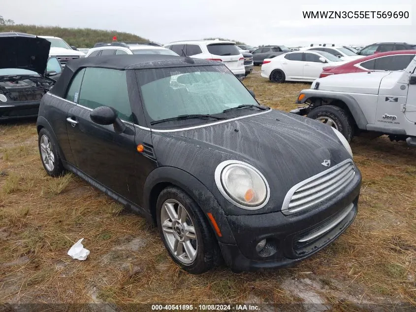 2014 Mini Convertible Cooper VIN: WMWZN3C55ET569690 Lot: 40541895