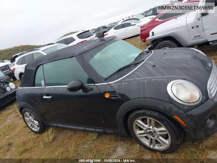 2014 Mini Convertible Cooper VIN: WMWZN3C55ET569690 Lot: 40541895