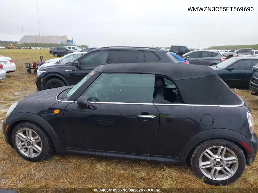 2014 Mini Convertible Cooper VIN: WMWZN3C55ET569690 Lot: 40541895