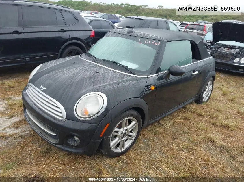 2014 Mini Convertible Cooper VIN: WMWZN3C55ET569690 Lot: 40541895