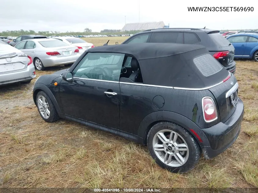 2014 Mini Convertible Cooper VIN: WMWZN3C55ET569690 Lot: 40541895