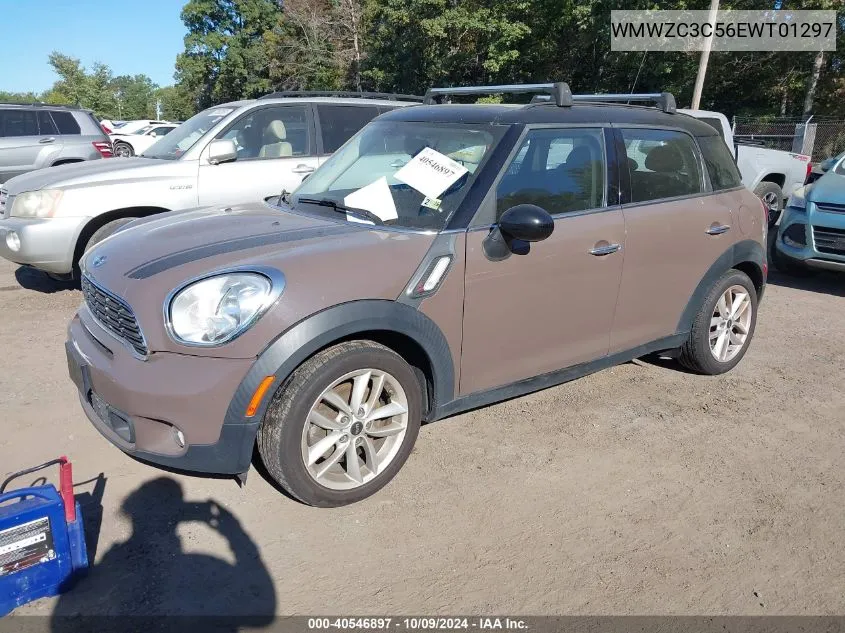 2014 Mini Cooper S Countryman VIN: WMWZC3C56EWT01297 Lot: 40546897