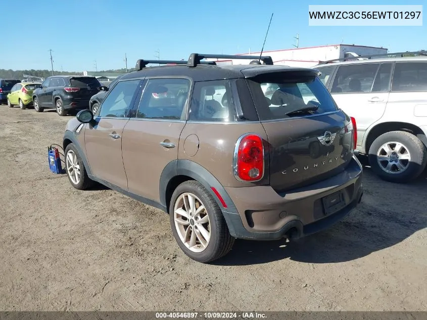 2014 Mini Cooper S Countryman VIN: WMWZC3C56EWT01297 Lot: 40546897