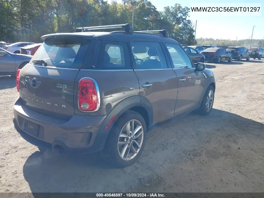 2014 Mini Cooper S Countryman VIN: WMWZC3C56EWT01297 Lot: 40546897