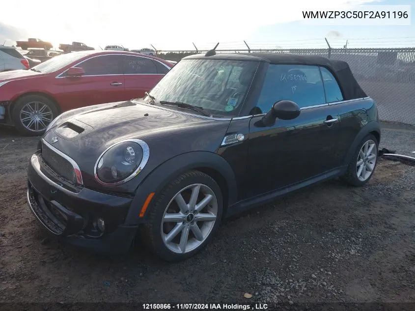 2015 Mini Cooper VIN: WMWZP3C50F2A91196 Lot: 12150866