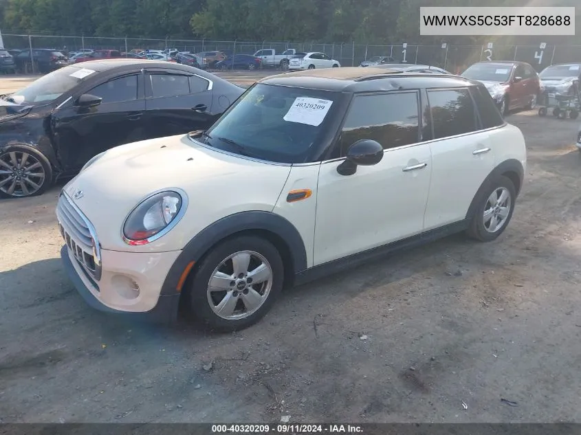 2015 Mini Cooper VIN: WMWXS5C53FT828688 Lot: 40320209