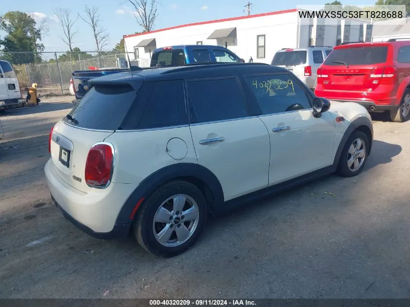 2015 Mini Cooper VIN: WMWXS5C53FT828688 Lot: 40320209