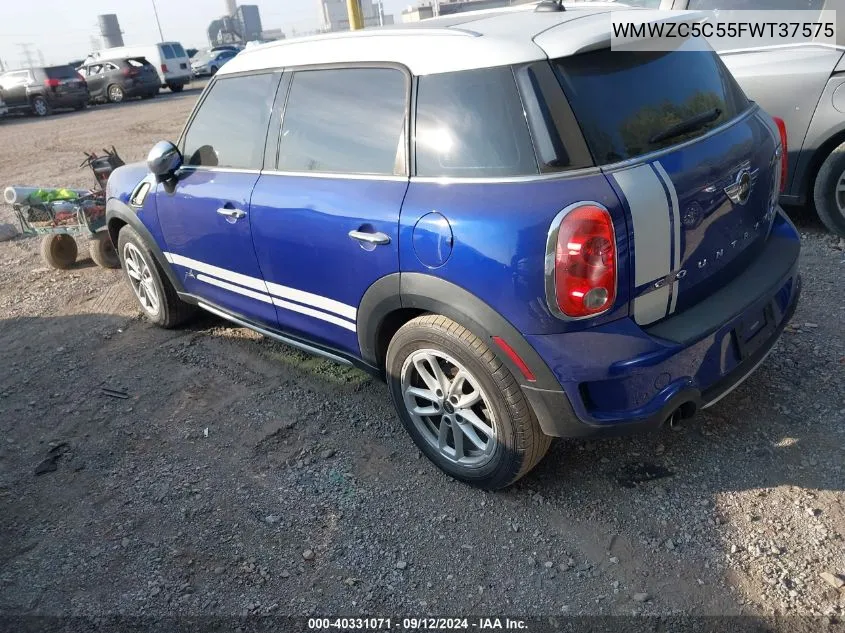 2015 Mini Cooper S Countryman VIN: WMWZC5C55FWT37575 Lot: 40331071