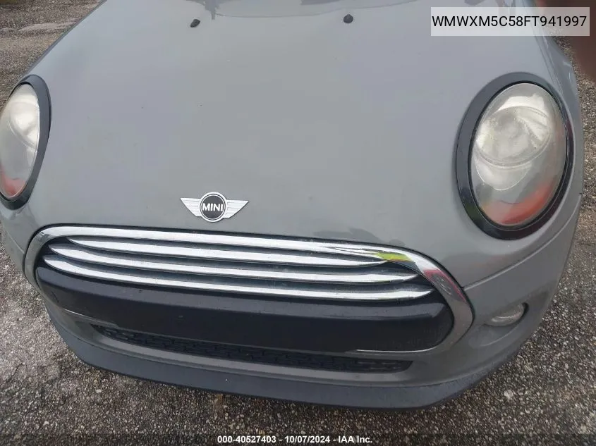 2015 Mini Cooper VIN: WMWXM5C58FT941997 Lot: 40527403