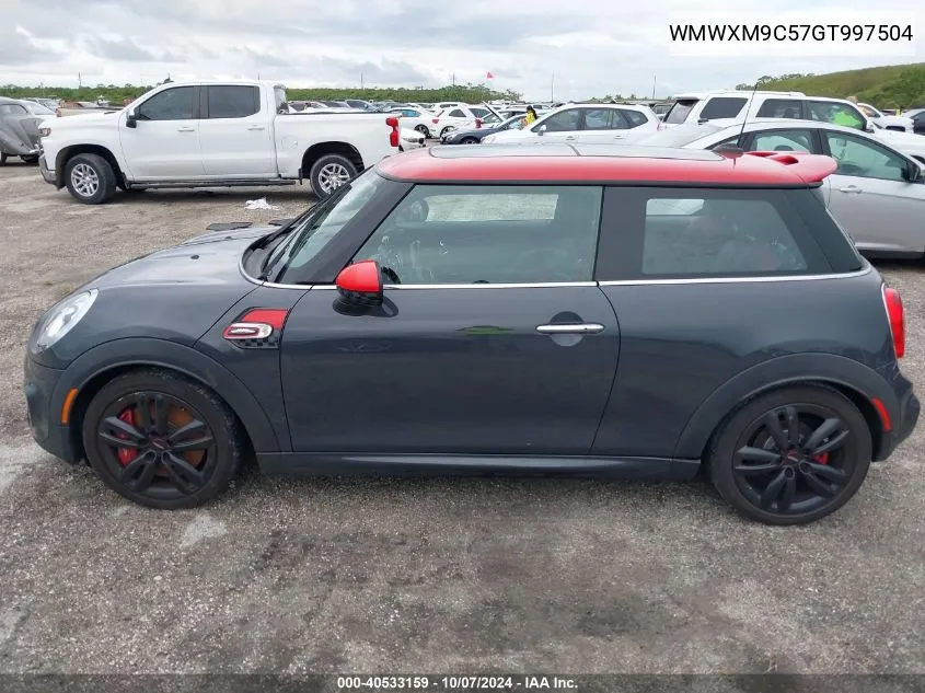 2016 Mini Cooper John Cooper Works VIN: WMWXM9C57GT997504 Lot: 40533159