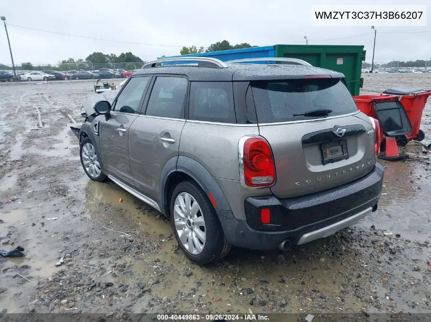 WMZYT3C37H3B66207 2017 Mini Countryman Cooper S