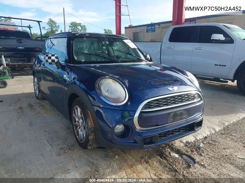 2017 Mini Cooper S VIN: WMWXP7C50H2A452 Lot: 40469424