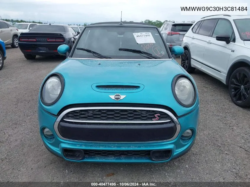 2017 Mini Cooper S VIN: WMWWG9C30H3C81484 Lot: 40477495