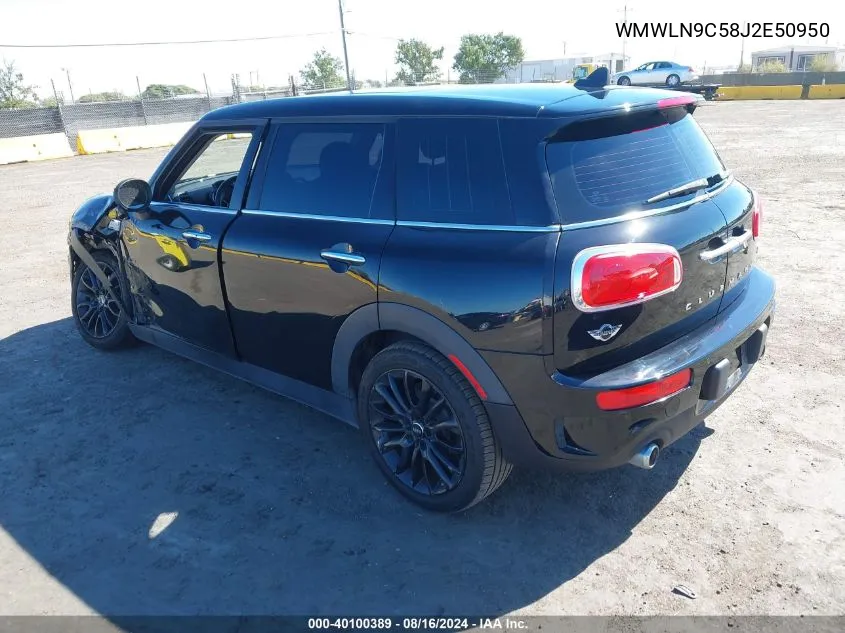 2018 Mini Cooper S Clubman VIN: WMWLN9C58J2E50950 Lot: 40100389