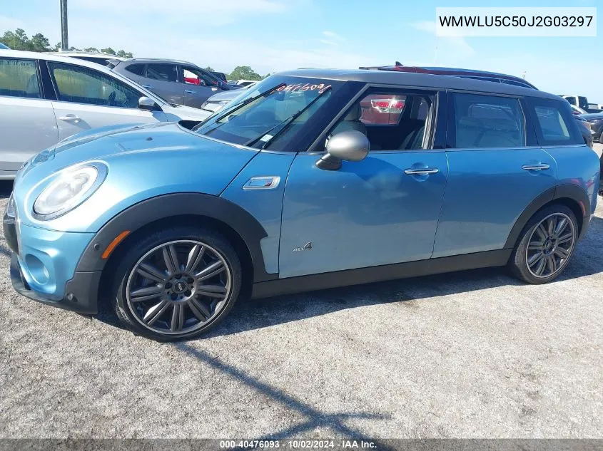 2018 Mini Cooper S Clubman All4 VIN: WMWLU5C50J2G03297 Lot: 40476093