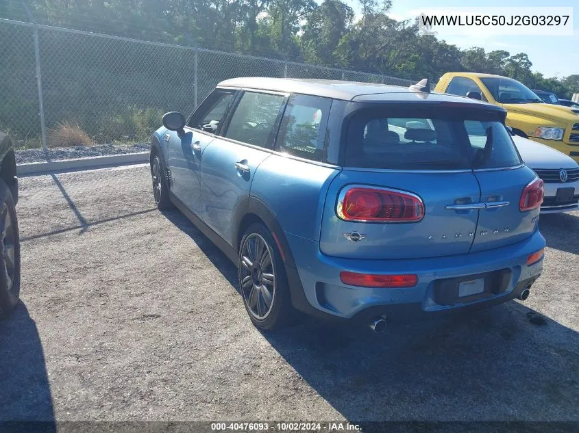 WMWLU5C50J2G03297 2018 Mini Cooper S Clubman All4