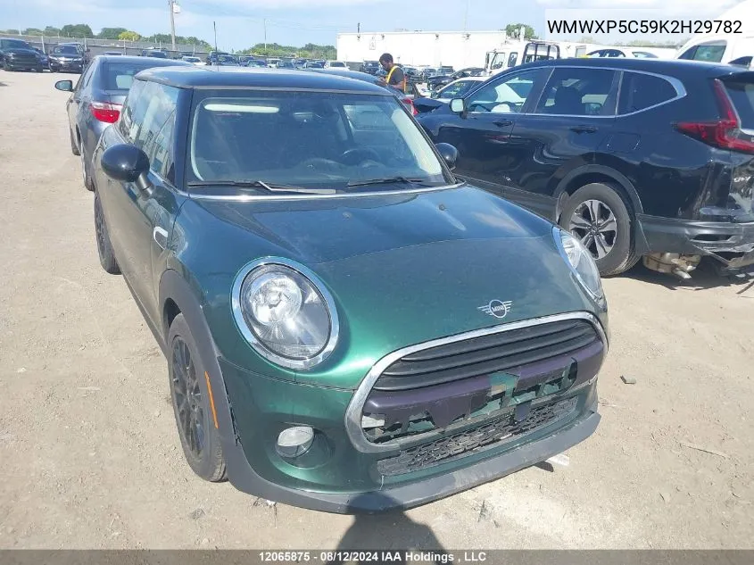 2019 Mini Cooper VIN: WMWXP5C59K2H29782 Lot: 12065875