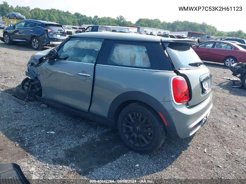 2019 Mini Hardtop Cooper S VIN: WMWXP7C53K2H61123 Lot: 40042264