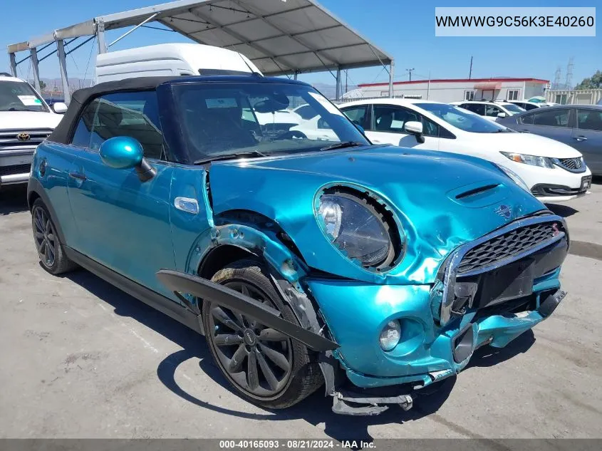 WMWWG9C56K3E40260 2019 Mini Cooper S