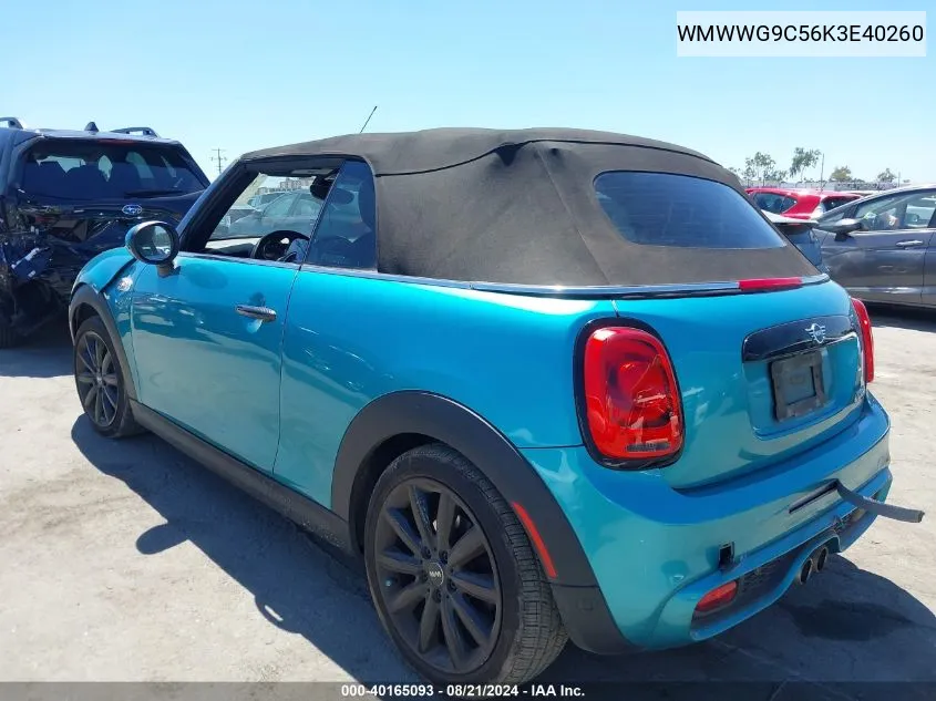 2019 Mini Cooper S VIN: WMWWG9C56K3E40260 Lot: 40165093