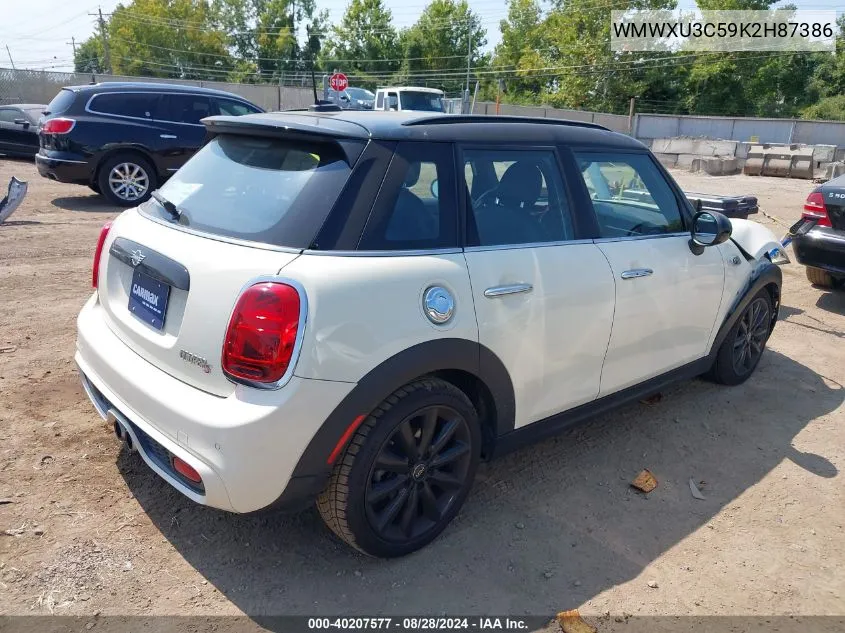 2019 Mini Hardtop Cooper S VIN: WMWXU3C59K2H87386 Lot: 40207577