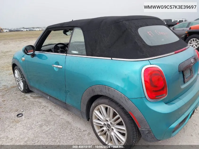 2019 Mini Cooper S VIN: WMWWG9C57K3E39697 Lot: 40515197