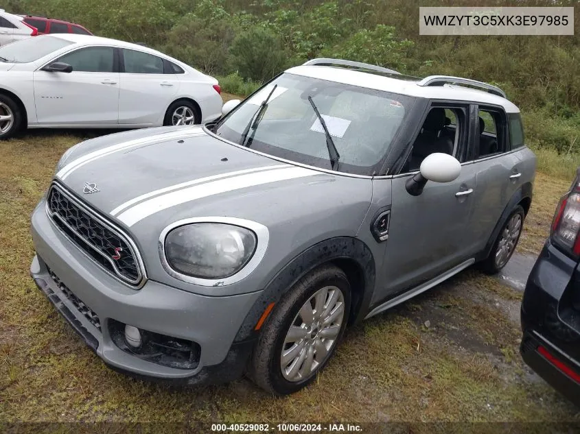 2019 Mini Countryman Cooper S VIN: WMZYT3C5XK3E97985 Lot: 40529082