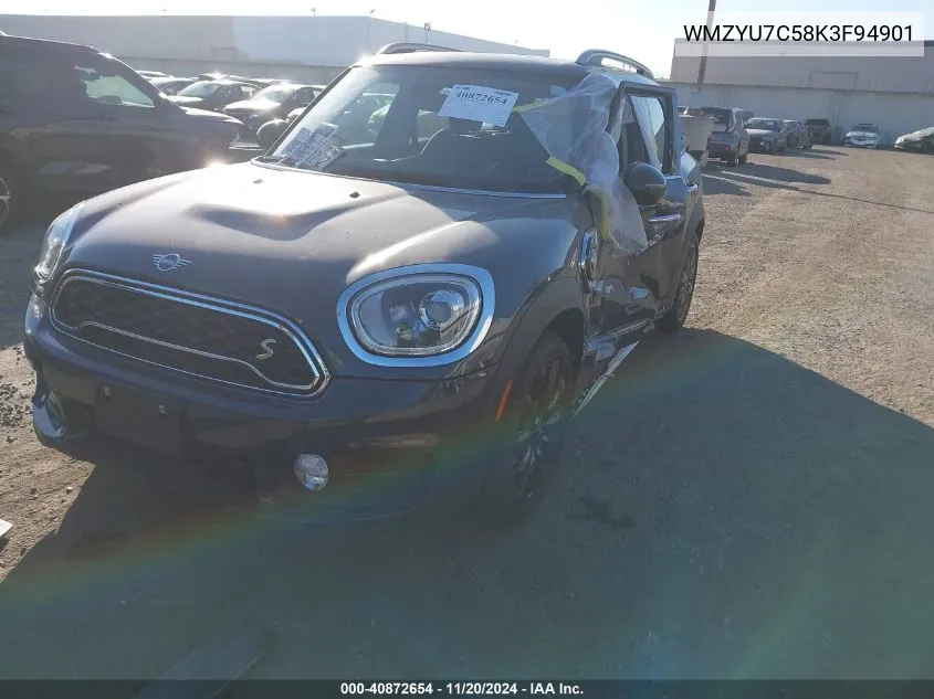 2019 Mini E Countryman Cooper S VIN: WMZYU7C58K3F94901 Lot: 40872654