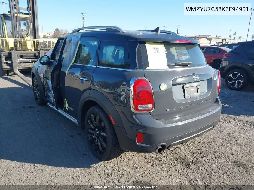 2019 Mini E Countryman Cooper S VIN: WMZYU7C58K3F94901 Lot: 40872654